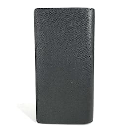 Louis Vuitton-Louis Vuitton Taiga Long Wallet-Black