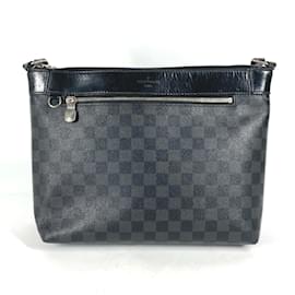 Louis Vuitton-Louis Vuitton N40003 Damier Graphite Shoulder Bag-Black