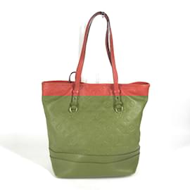 Louis Vuitton-Louis Vuitton Monogram Empreinte Shoulder Bucket Bag-Red