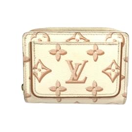 Louis Vuitton-Portefeuille Compact Monogram Louis Vuitton-Blanc