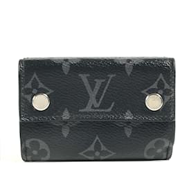 Louis Vuitton-Louis Vuitton Monogram Eclipse Compact Wallet-Black