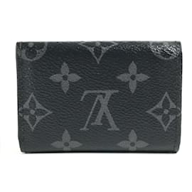 Louis Vuitton-Louis Vuitton Monogram Eclipse Compact Wallet-Black