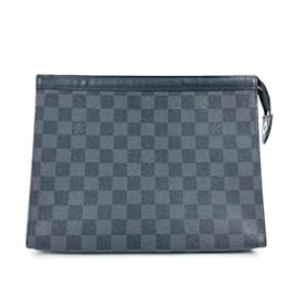 Louis Vuitton-Louis Vuitton N41696 Damier Graphite Clutch Bag-Black