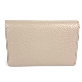 Louis Vuitton-Portefeuille compact trifold Louis Vuitton M62159-Beige