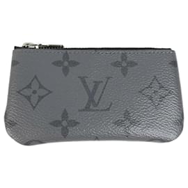 Louis Vuitton-Louis Vuitton Monogram Eclipse Coin Purse-Black