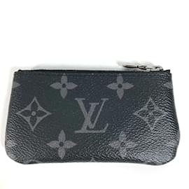 Louis Vuitton-Louis Vuitton Monogram Eclipse Coin Purse-Black