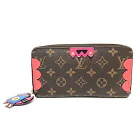 Louis Vuitton-Portefeuille long Monogram M61364 de Louis Vuitton-Marron