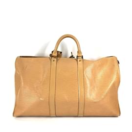 Louis Vuitton-Louis Vuitton Epi Travel Bag in Beige-Beige