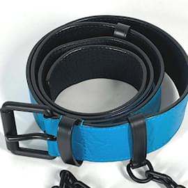 Louis Vuitton-Cinto Carabiner Monogram com Corrente Virgil Abloh MP207T da Louis Vuitton-Azul