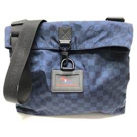 Louis Vuitton-Louis Vuitton N41251 Damier Challenge Shoulder Bag-Navy blue