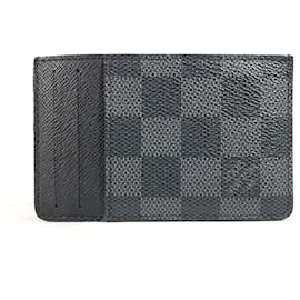 Louis Vuitton-Louis Vuitton Damier Graphite Business Card Holder-Black