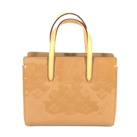 Louis Vuitton-Sac tote Monogram Vernis Louis Vuitton-Beige