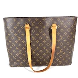 Louis Vuitton-Monogram Schultertasche M51155 von Louis Vuitton-Braun