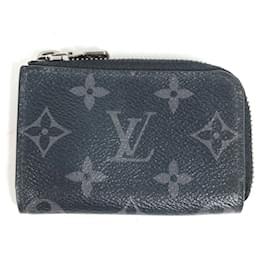 Louis Vuitton-Louis Vuitton MonogramEclipse Coin Compartment Wallet-Black