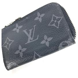 Louis Vuitton-Louis Vuitton MonogramEclipse Coin Compartment Wallet-Black