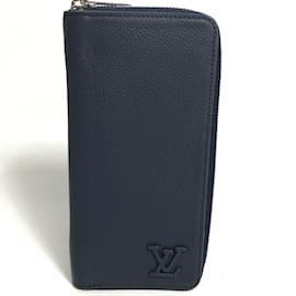 Louis Vuitton-Louis Vuitton Aerogram Zip Around Long Wallet-Navy blue