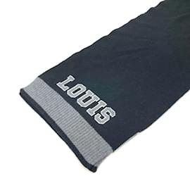 Louis Vuitton-Louis Vuitton Black Wool Stole-Black