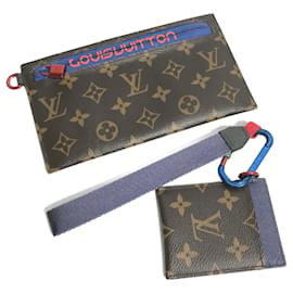 Louis Vuitton-Louis Vuitton Monogram Pacific Wallet Carabiner-Brown