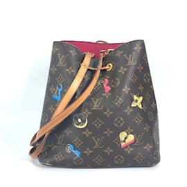 Louis Vuitton-Love Lock Monogram Schultertasche von Louis Vuitton-Braun