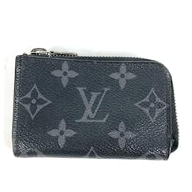 Louis Vuitton-Louis Vuitton Monogram Eclipse Coin Purse-Black