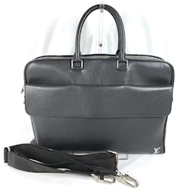 Louis Vuitton-Louis Vuitton Taiga 2WAY Briefcase-Black