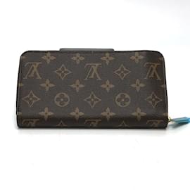 Louis Vuitton-Portefeuille long zippé Monogram Louis Vuitton-Marron