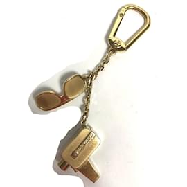 Louis Vuitton-Louis Vuitton M65383 Bag Charm Key Holder-Golden