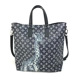 Louis Vuitton-Louis Vuitton Monogram Savannah 2WAY Tote Bag-Navy blue