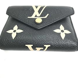 Louis Vuitton-Portefeuille compact Monogram Empreinte Louis Vuitton-Noir