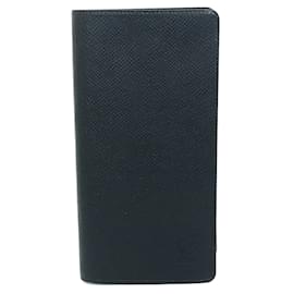 Louis Vuitton-Louis Vuitton Taiga Long Wallet-Navy blue