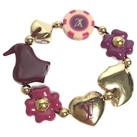 Louis Vuitton-Bracelet d'accessoires en strass Louis Vuitton-Violet