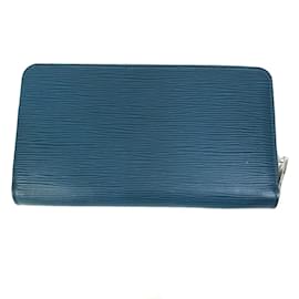 Louis Vuitton-Louis Vuitton M60619 Epi Long Wallet in Navy-Navy blue