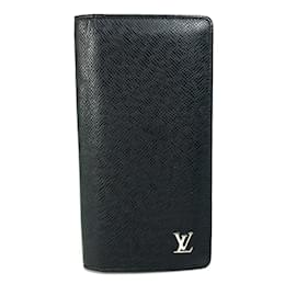 Louis Vuitton-Louis Vuitton Taiga Long Wallet-Black