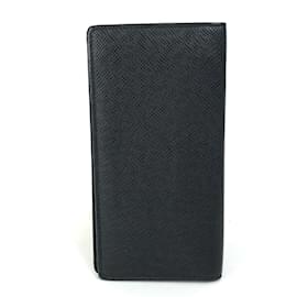 Louis Vuitton-Louis Vuitton Taiga Long Wallet-Black