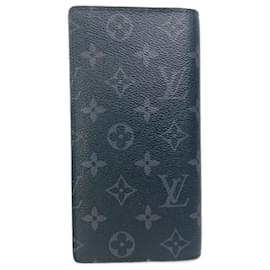 Louis Vuitton-Louis Vuitton Monogram-Eclipse Long Wallet-Black