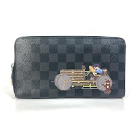 Louis Vuitton-Louis Vuitton Damier Graphite Long Wallet-Black