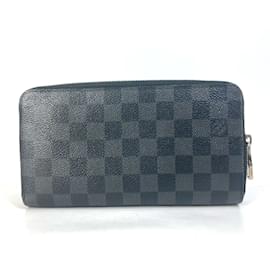 Louis Vuitton-Louis Vuitton Damier Graphite Long Wallet-Black