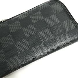 Louis Vuitton-Louis Vuitton Damier Graphite Coin Purse-Black