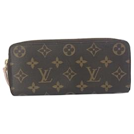 Louis Vuitton-Portefeuille long zippé Monogram Louis Vuitton-Rose