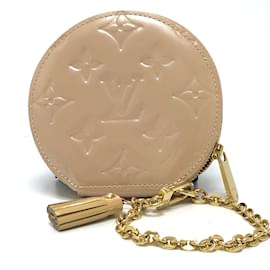 Louis Vuitton-Porte-monnaie en vernis Monogram Louis Vuitton-Beige