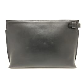 Loewe-Loewe Black Leather Clutch Bag-Black