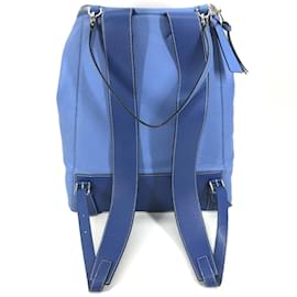 Loewe-Loewe Bicolor Leather Backpack-Blue