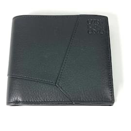 Loewe-Loewe Anagram Compact Wallet-Black
