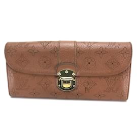 Louis Vuitton-Portefeuille Long Mahina Louis Vuitton-Marron