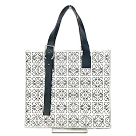 Loewe-Loewe Anagram Tote Bag-White