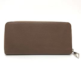 Louis Vuitton-Louis Vuitton Brown Leather Long Wallet-Brown