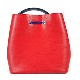 Louis Vuitton-Sac à épaule seau bicolore Epi Louis Vuitton-Rouge