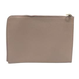 Louis Vuitton-Pochette en cuir beige Louis Vuitton-Beige