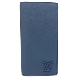 Louis Vuitton-Louis Vuitton M81810 Bifold Long Wallet Marine Navy-Navy blue