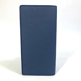 Louis Vuitton-Louis Vuitton M81810 Bifold Long Wallet Marine Navy-Navy blue